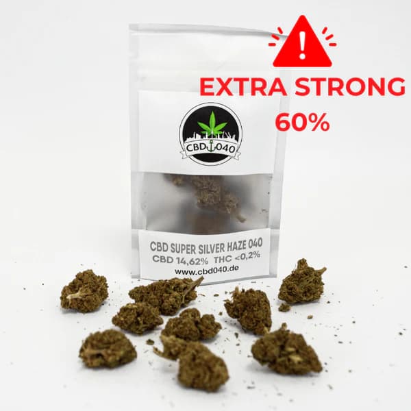 Super Silver Haze Extra Strong 60% - CBD Blüten - Indoor - Unsere stärkste Sorte
